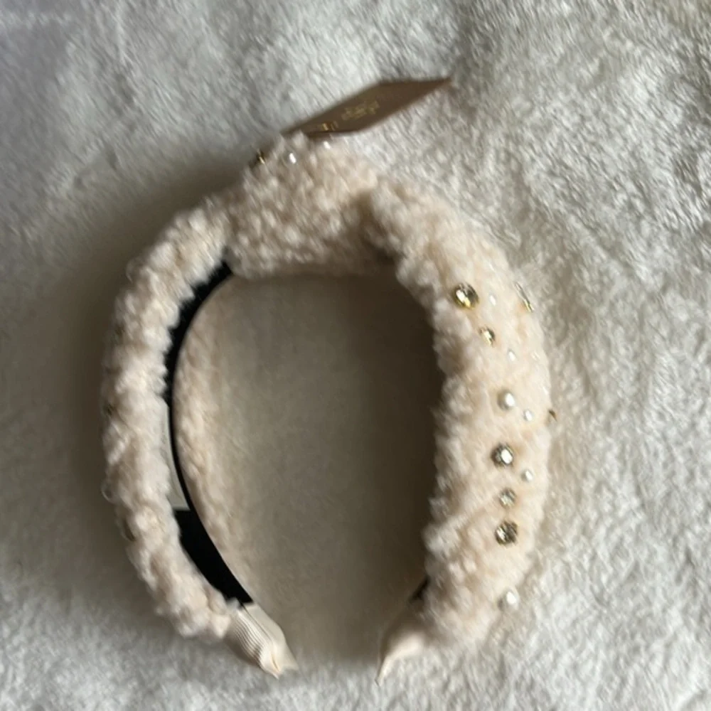 New‎ Simply Southern Hairband Sherpa Cream Color